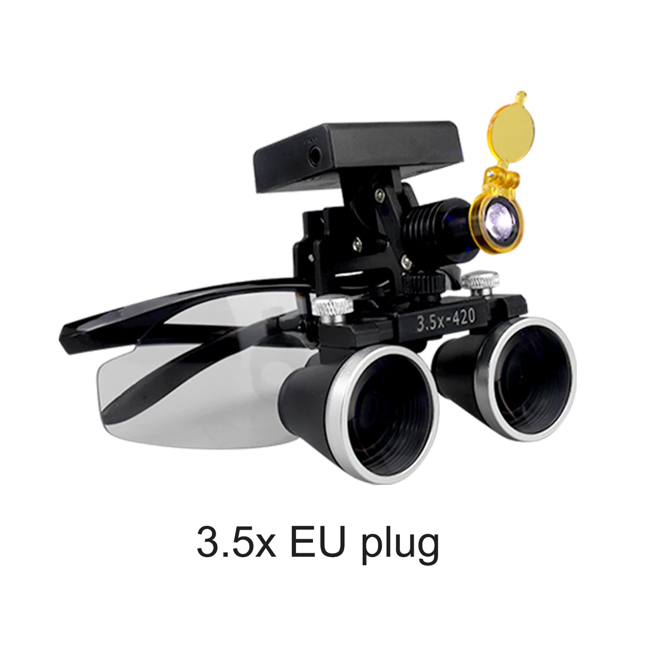 Dental Loupes Dental Magnifier Dental Lab Medical Loupes Magnification Binocular 2.5/3.5x Headlight Wireless  5W Headlamp