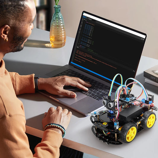 Tscinbuny Smart Robot Car Kits For Arduino Robot DIY Project Programming Automation Equipment Complete Kits Coding Robot