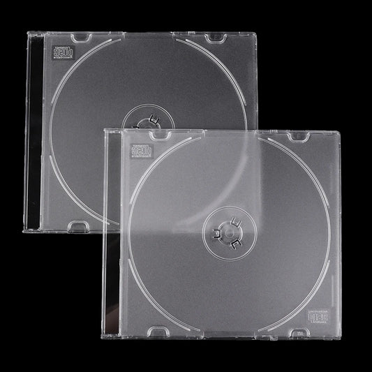 1Pcs CD Storage Case Transparent Stand Acrylic Holders For CDs DVD Storage Holder Transparent