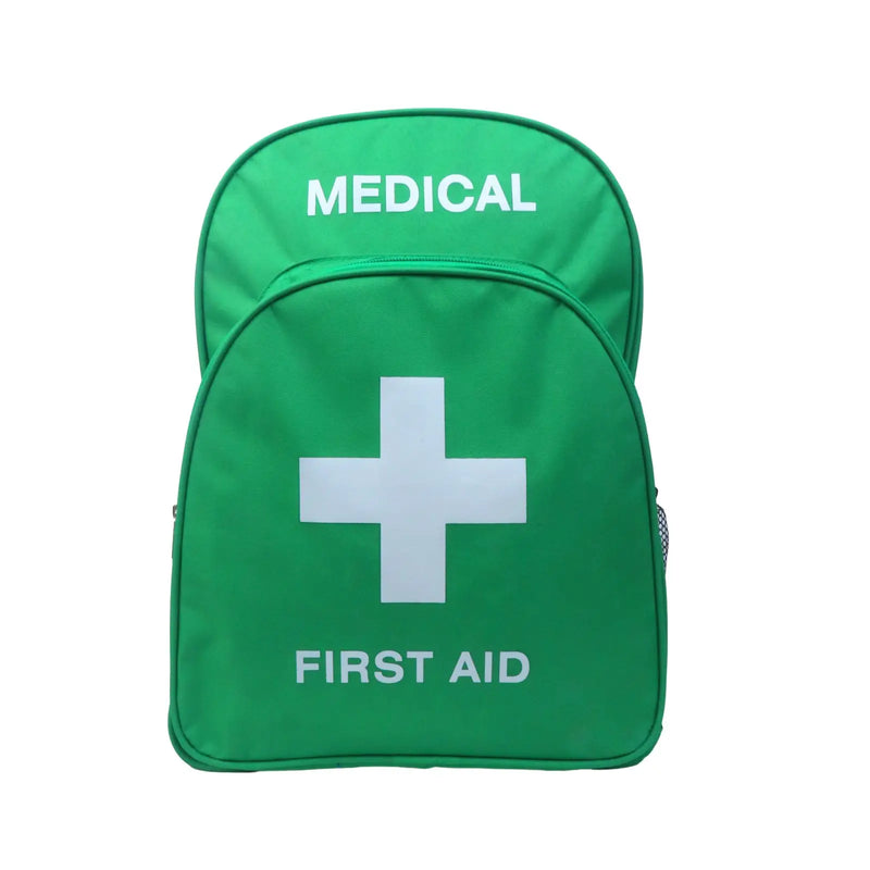 Red Emergency Bag First Aid Backpack Empty Medical Bag Treatment First Responder Trauma Bag for Preschool Child Care Center
