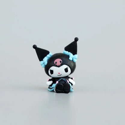 Sanrio 4Cm My Melody Figure Anime Kawaii Melody Kuromi Kt Cat Action Collection A Set of 5 Pvc Materials Gifts For Children