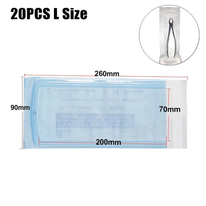 200/20/10PCS Disposable Self-sealing Sterilization Pouches Bags 7 Sizes Medical-grade Bag Disposable Nail Art Tattoo Accessories