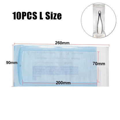 200/20/10PCS Disposable Self-sealing Sterilization Pouches Bags 7 Sizes Medical-grade Bag Disposable Nail Art Tattoo Accessories