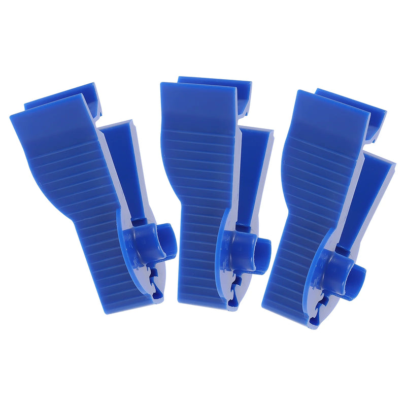3 Pcs Permeable Pipe Clamp Peritoneal Clip Clips Dialysis Supplies Accessory Abs Plastic