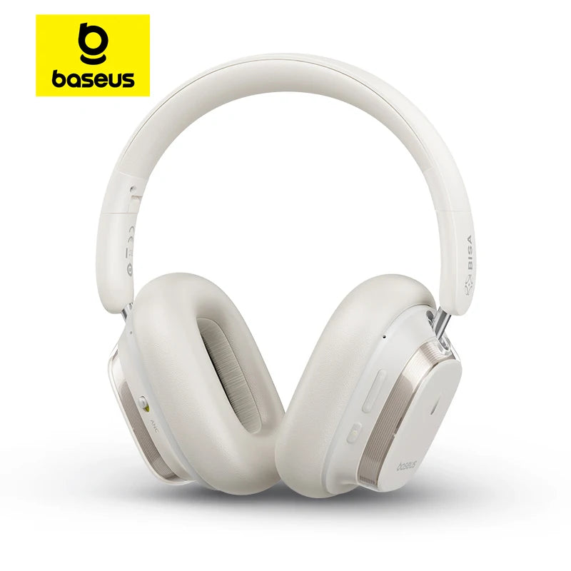 Baseus Bowie 10 Max Wireless Headphones Hybrid -46dB Noise Cancelling 120H Gaming Time Hi-Res Earphones Bluetooth 5.4 Headset