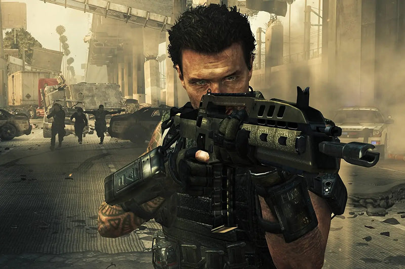 Call of Duty Black Ops II PS3 For Playstation 3 Disk Version Video Game control Gaming station Console Gamepad command Gameplay
