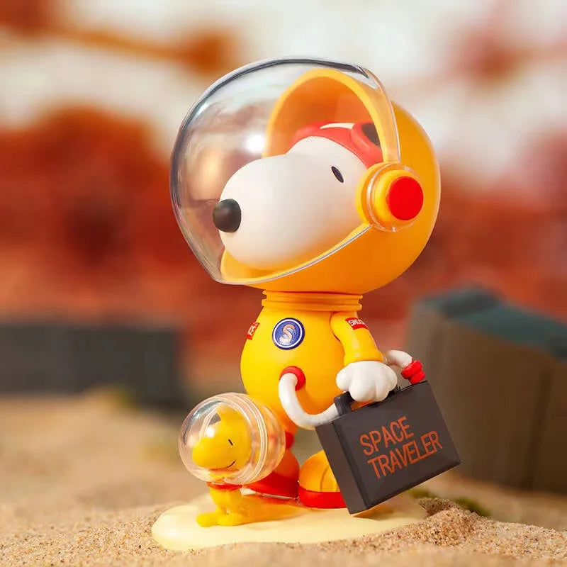 POP MART Snoopy Space Series Blind Random Box Toys Kawaii Anime Action Figure Caixa Caja Surprise Mystery Box Dolls Girls Gift