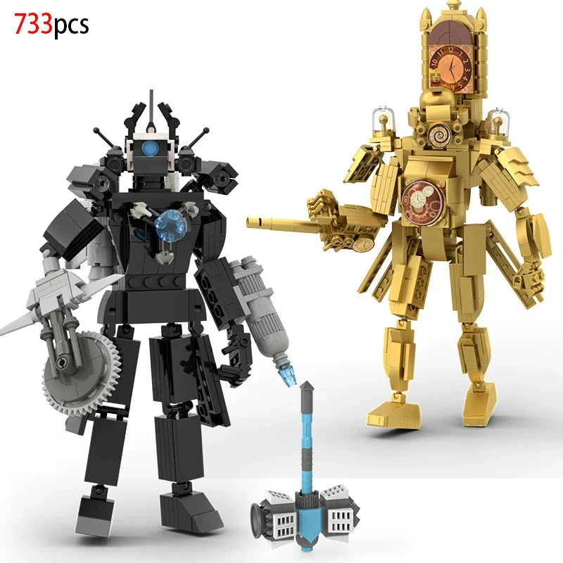 New Skibidi Toilet Weapon Titan TVMan Figure Building Block Toys For Boy Speakerman Bricks DIY Model Toy For Kid Adult Xmas Gift