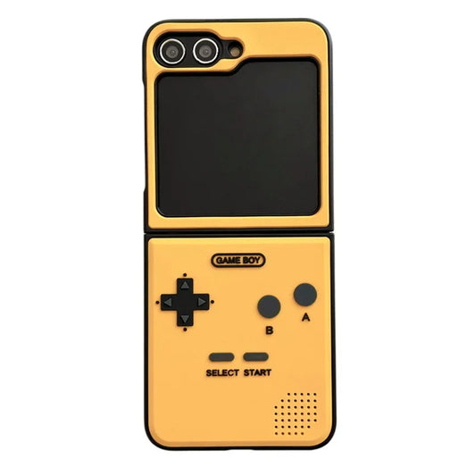 3D Game Boy Phone Case For Samsung Galaxy Z Flip 6 Luxury Hard Plastic Frame Silicone Cover For Samsung Z Flip6 Zflip6
