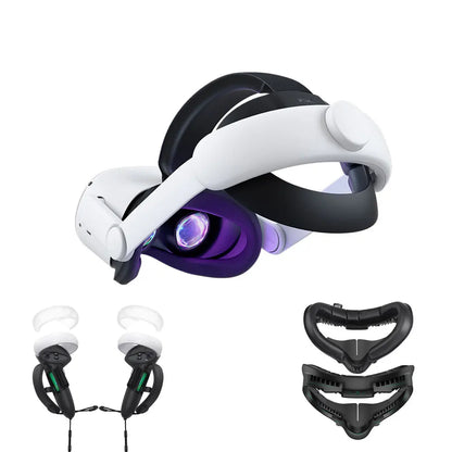 KIWI design Comfort Adjustable Head Strap Compatible with Quest 2 Increase Supporting Improve Comfort-Virtual VR Accessories