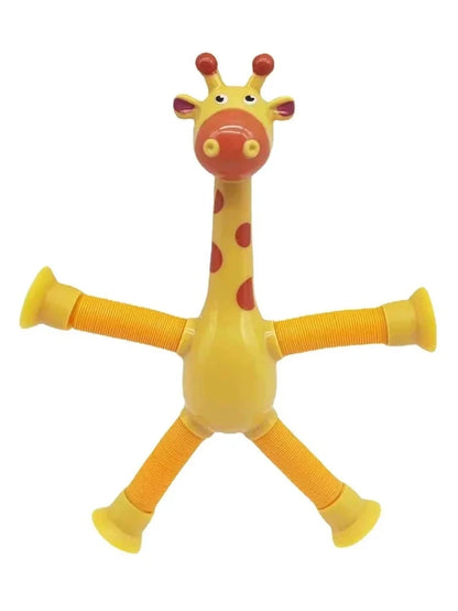 Soft Silicone Building Blocks Toy Animal Shape Suction Toy for Kids Stress Release Parent-Child Interactive Game Sucker Bath Toy