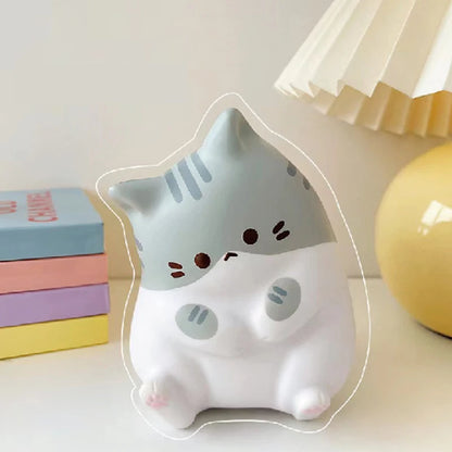 Cat Stress Relief Soft Toy PU Slow Rising Squeeze Antistress Ball Cartoon Table Ornaments Soft Stress Reliever Toys Hot