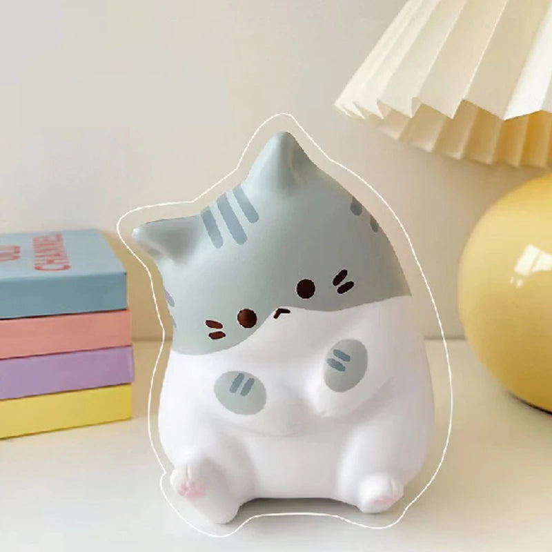 Cat Stress Relief Soft Toy PU Slow Rising Squeeze Antistress Ball Cartoon Table Ornaments Soft Stress Reliever Toys Hot