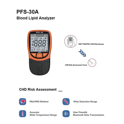 Multifunctional Blood Lipid Analyzer 5In1TC/HDL/TG/LDL Blood Monitoring Total Cholesterol PFS-30A Five item Detector