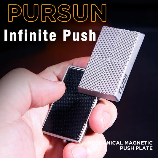YIJOO Magnetic Push Slider Stress Relief Toy Fidget Slider Anti Stress EDC Top Spinning Poker Toys Magnetic Fidget Toys
