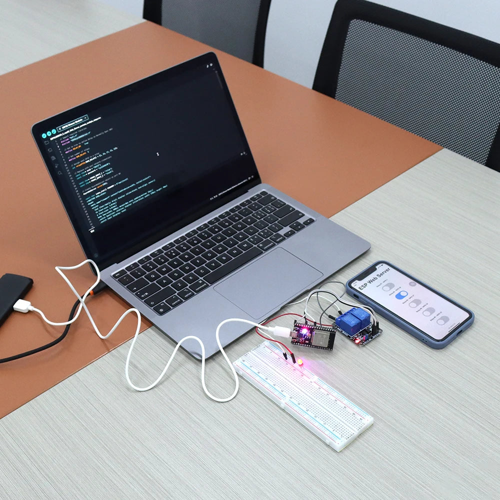 Tscinbuny ESP32 Automation Kit for Arduino Programming DIY Electronic Kit with ESP32 Development Board professional Complete Kit