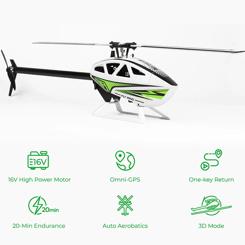 FLYWING FW450 RC 6CH 3D FW450L V3 Smart GPS FBL Gyro Helicopter  RTF H1 Flight Controller Brushless Motor Drone Quadcopter