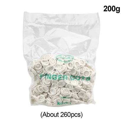 Non-toxic White Protective Rubber Gloves Nature Latex about 260/700 Piece Disposable Fingertip Gloves Finger Cots