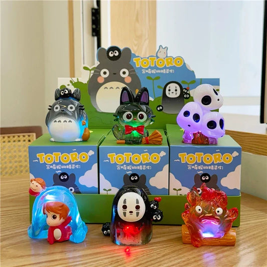 Hayao Miyazaki's Elves Mysterious Blind Box Trendy Toy Desktop Ornaments Faceless Man Surprise Box Holiday Gift Glowing