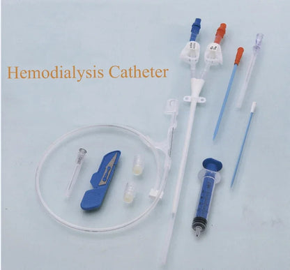 Disposable Single Double Triple Lumen Hemodialysis Catheter Dialysis Catheter，20 pieces