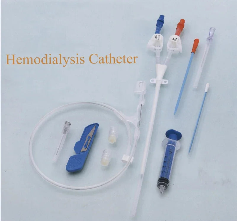 Disposable Single Double Triple Lumen Hemodialysis Catheter Dialysis Catheter，20 pieces