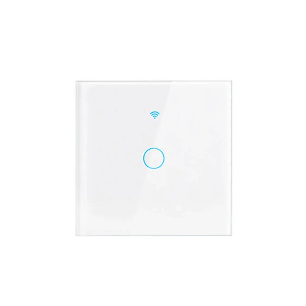 Tuya Wifi EU Smart Switches 1/2/3/4Gang Touch Light Switch Wall Sensor 433mhz RF Switches Smart Life for Alexa Google Home Alice