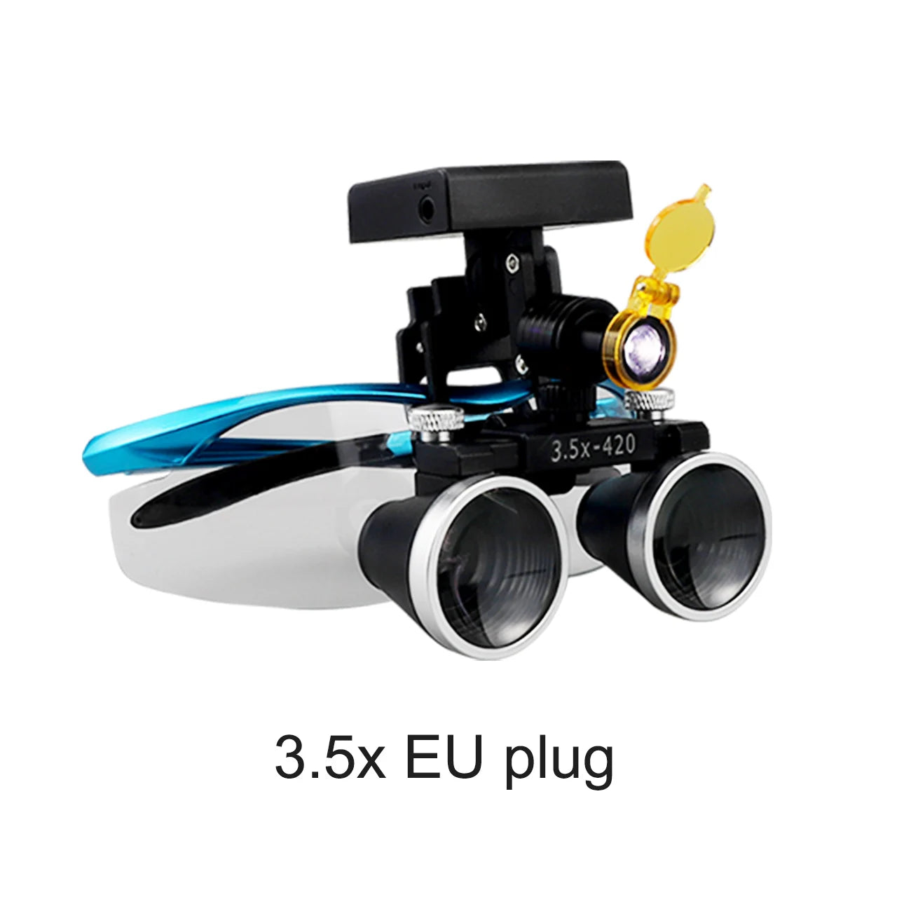 Dental Loupes Dental Magnifier Dental Lab Medical Loupes Magnification Binocular 2.5/3.5x Headlight Wireless  5W Headlamp