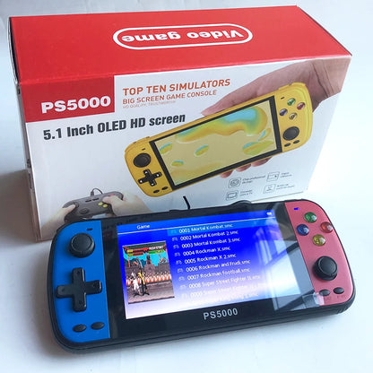 PS5000 Portable Handheld Game Console  for PS1/MAME/MD/NES/SNES Video Gaming Modern Portable 5 inch 3000+ gaming console
