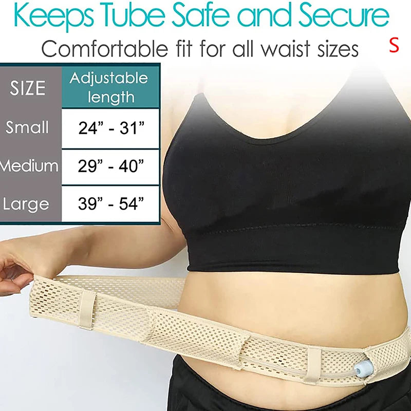 Peritoneal Dialysis Waist Belt Catheter Protector Adjustable Abdominal Belt Catheter Fixation Device Back Support Protector
