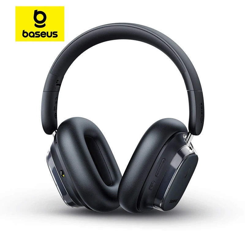 Baseus Bowie 10 Max Wireless Headphones Hybrid -46dB Noise Cancelling 120H Gaming Time Hi-Res Earphones Bluetooth 5.4 Headset