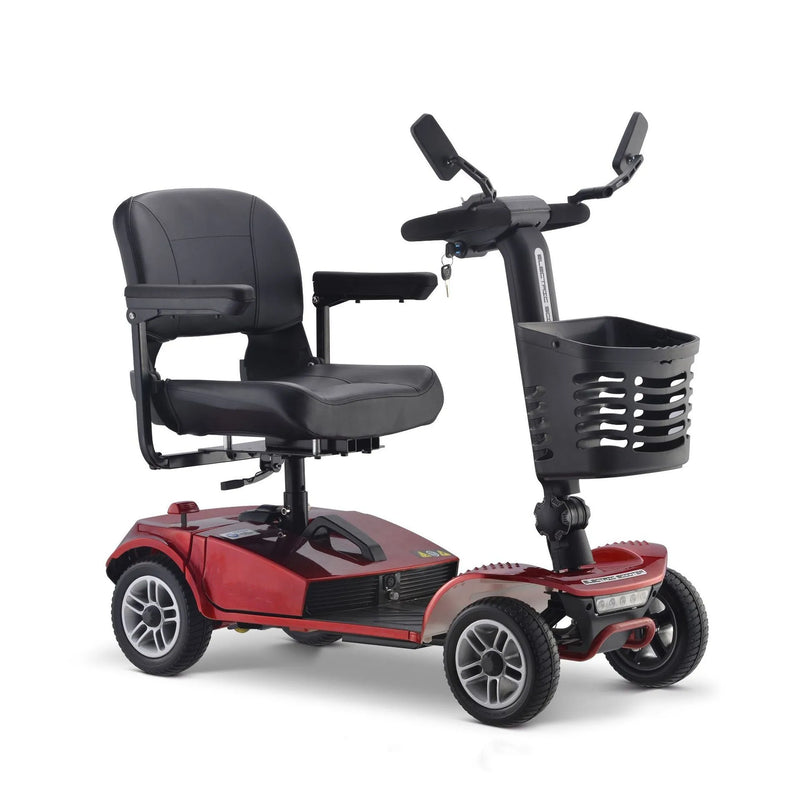 four wheels old age scooter foldable lightweight  electric  wheelchair handicap patients mobility elderly scooter