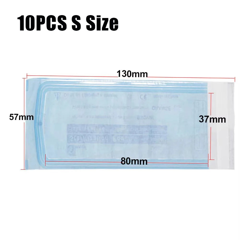 200/20/10PCS Disposable Self-sealing Sterilization Pouches Bags 7 Sizes Medical-grade Bag Disposable Nail Art Tattoo Accessories