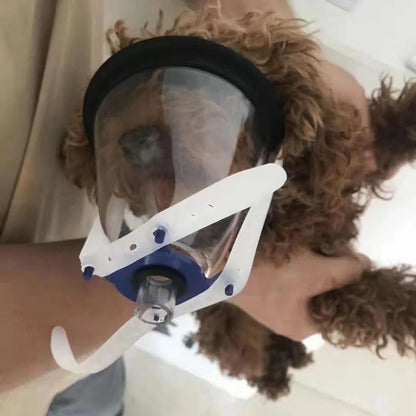 Enlarge animal surgical mask Pet Anesthesia Mask Dogs Cats Transparency Manual Resuscitator Veterinary Anesthesia Oxygen Mask