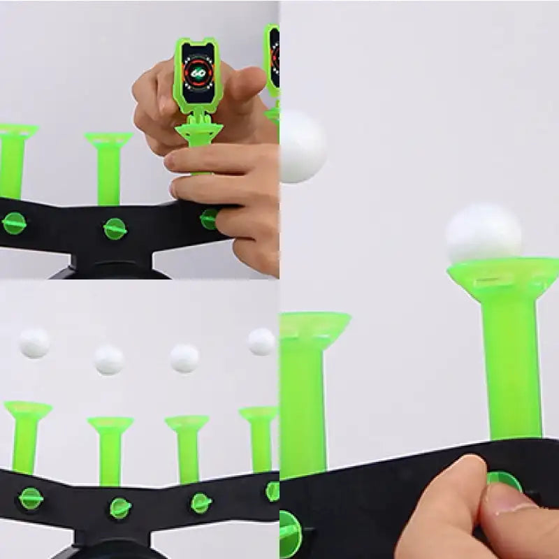 Gift Choice - Glow-in-the-Dark Shooting Target Practice Kids Shooting Toy Gun Set Electric Hovering Target Shooting Toy Set
