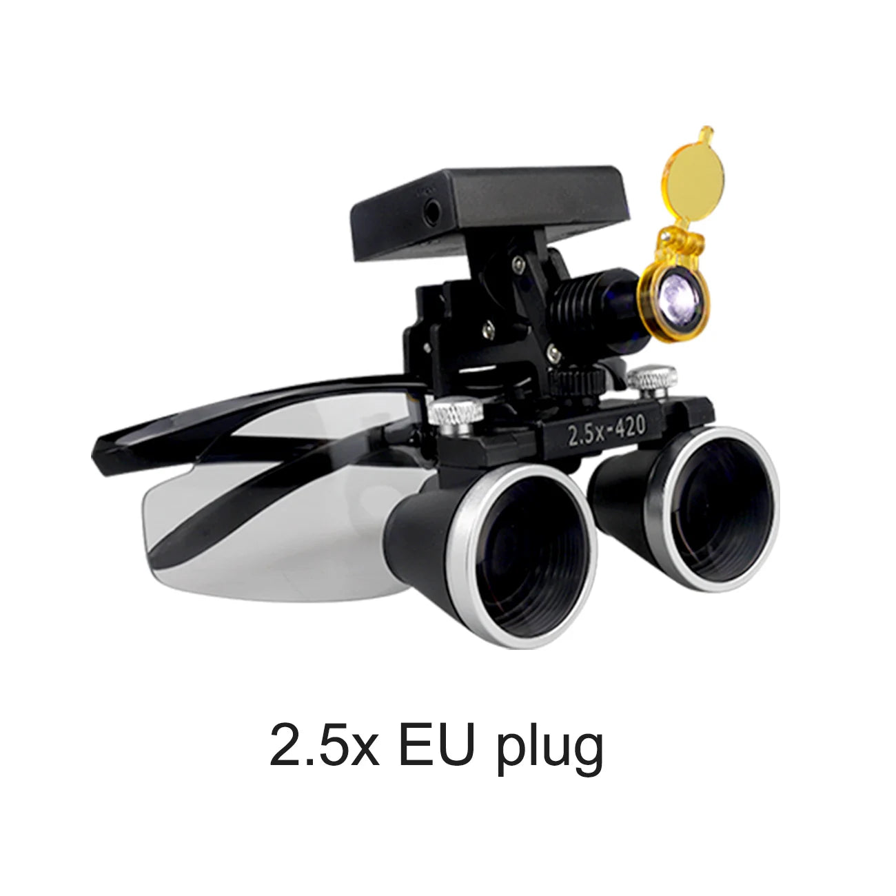 Dental Loupes Dental Magnifier Dental Lab Medical Loupes Magnification Binocular 2.5/3.5x Headlight Wireless  5W Headlamp