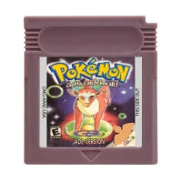 GBC Game Cartridge Pokemon Series Black White Genesis Creepy Black Dark Energy 16 Bit Video Game Console Card