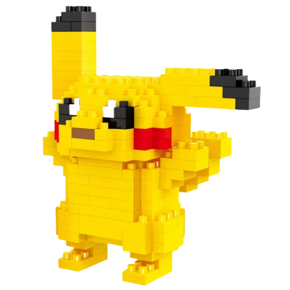 Pokemon Small Simple Building Blocks Pikachu  anime figure  Action Toys Graphics Diamond Mini Model Pocket Monster Collect Gift