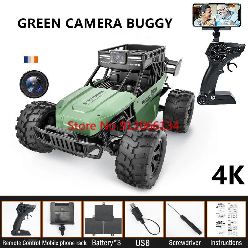 4K Camera Two-Way Voice Talkback WIFI FPV RC Car 2.4Ghz APP Gravity Control Shock Absorber High Speed Remote Control Car Truck