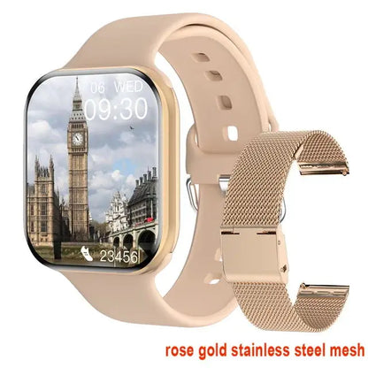 NEW Smart Watch 9 NFC BT Call Heart Rate Sport Fitness Waterproof Amoled Screen Wireless Charging 450Mah Men Women For IWO Watch