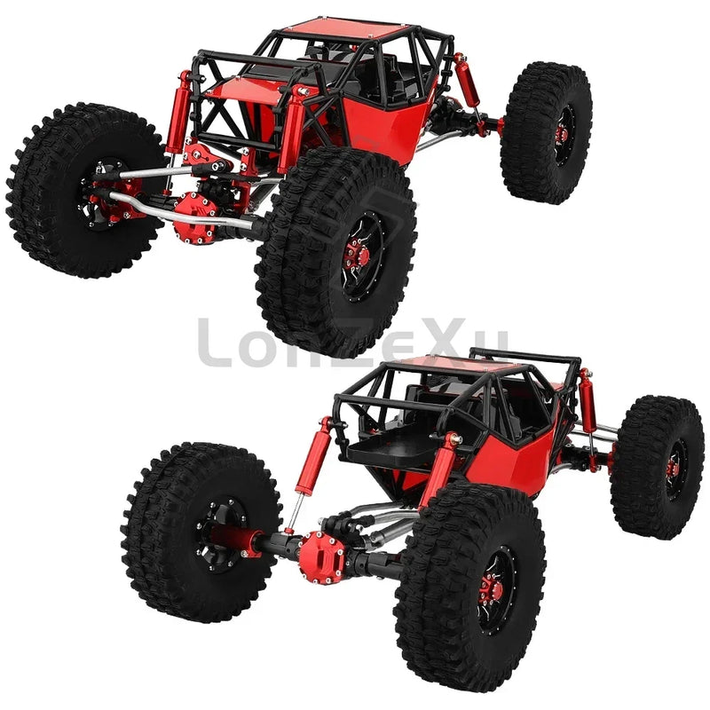 Metal 1/10 RC Simulation Climbing Crawler Frame DIY With SCX10 II 90046 Straight Axles Upgrade Car Kit Parts With Plastic Cage