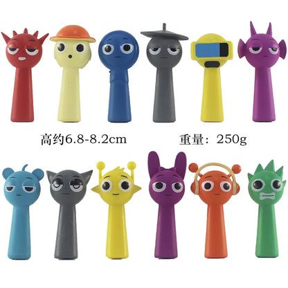 Funny Sprunki Figuras Model Box 7cm PVC Sprunki Game Action & Toy Figures Set Christmas Gifts