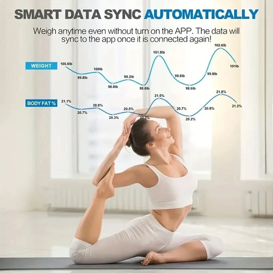 1pc Body fat scale, intelligent wireless digital bathroom weight scale, body composition analyzer weight scale