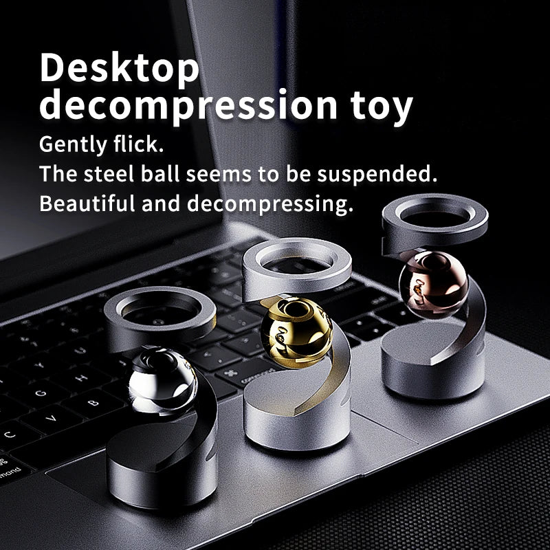 Metal magnetic levitation desktop toy anti-gravity spinning gyroscope relieve stress office decompression toy children's gift