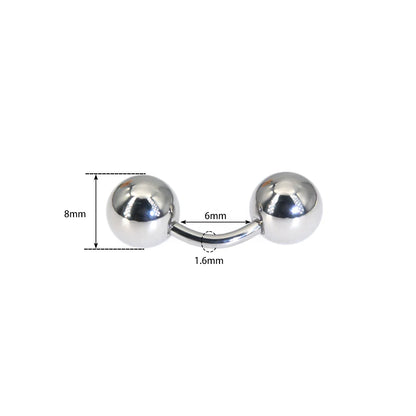 1Pc 316L Surgical Steel Curved Barbell Christina Vertical Hood Piercings Sexy Vagina Piercings Genital Piercing VCH Body Jewelr