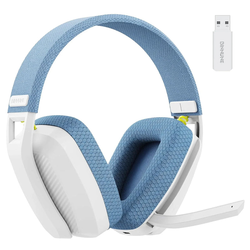 Binnune Bw06 2.4ghz Headphone Wireless Bluetooth Gaming With Mic Lightweight Headsets With Microphone For Ps5 Ps4 Pc Playstation