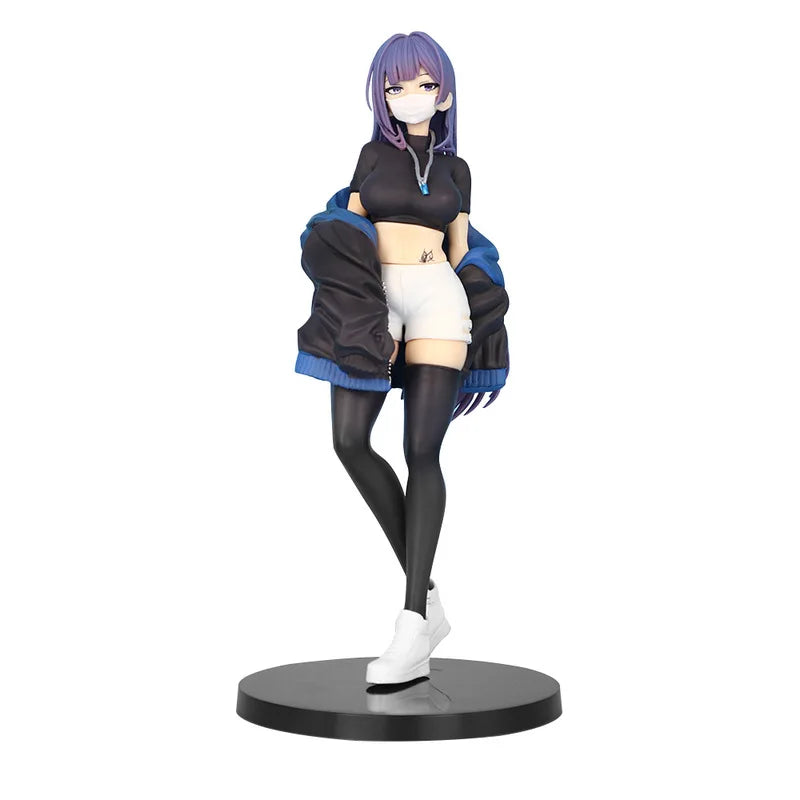 24cm Mask&Maiden Biya Una Action Figure Surgical Two-Dimensional Beautiful Girl Women'S Solid Figures Decoration Doll Toys