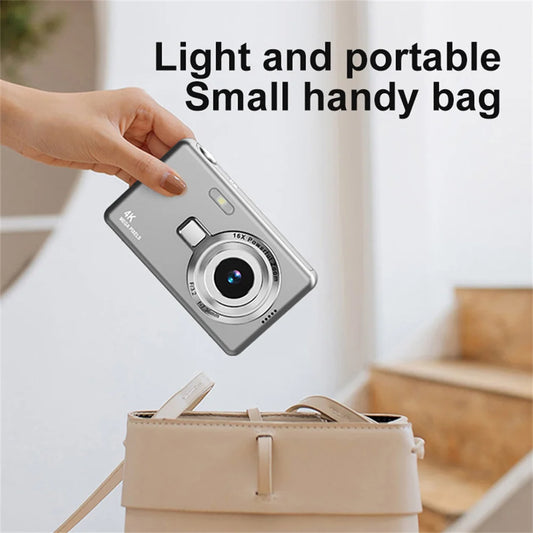 4K Digital Camera For Photo & Video 2.4" IPS Display Screen 16x Optical Zoom 1080P HD Camera For Home