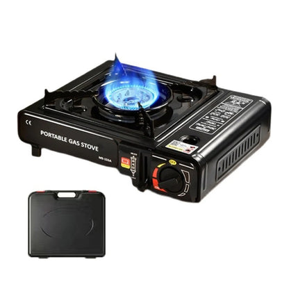 Portable Burner Stainless Steel Backpacking Stove with Carry Case Outdoor Gas Tank Stove for Outdoor Camping Hiking Cooking