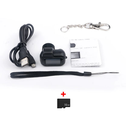 Retro Mini Camera with Screen Indoor Home Outdoor 1080p HD Portable Very Small Camera Video  Support TF Card Holiday Gifts