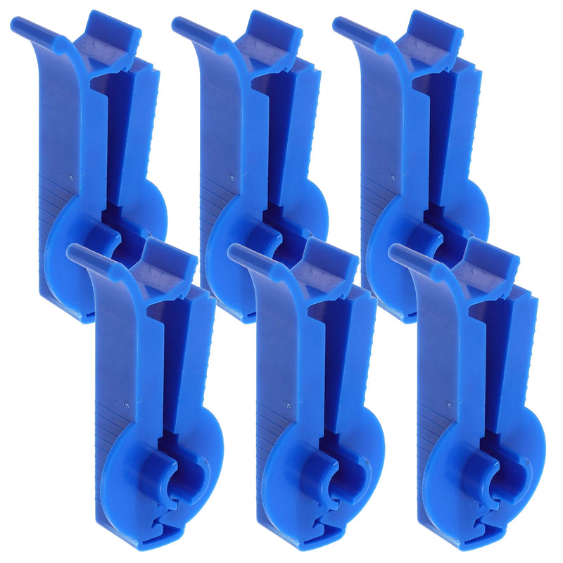 6 Pcs Peritoneum Permeable Pipe Clamp Bathroom Abs Peritoneal Dialysis Supplies Clips